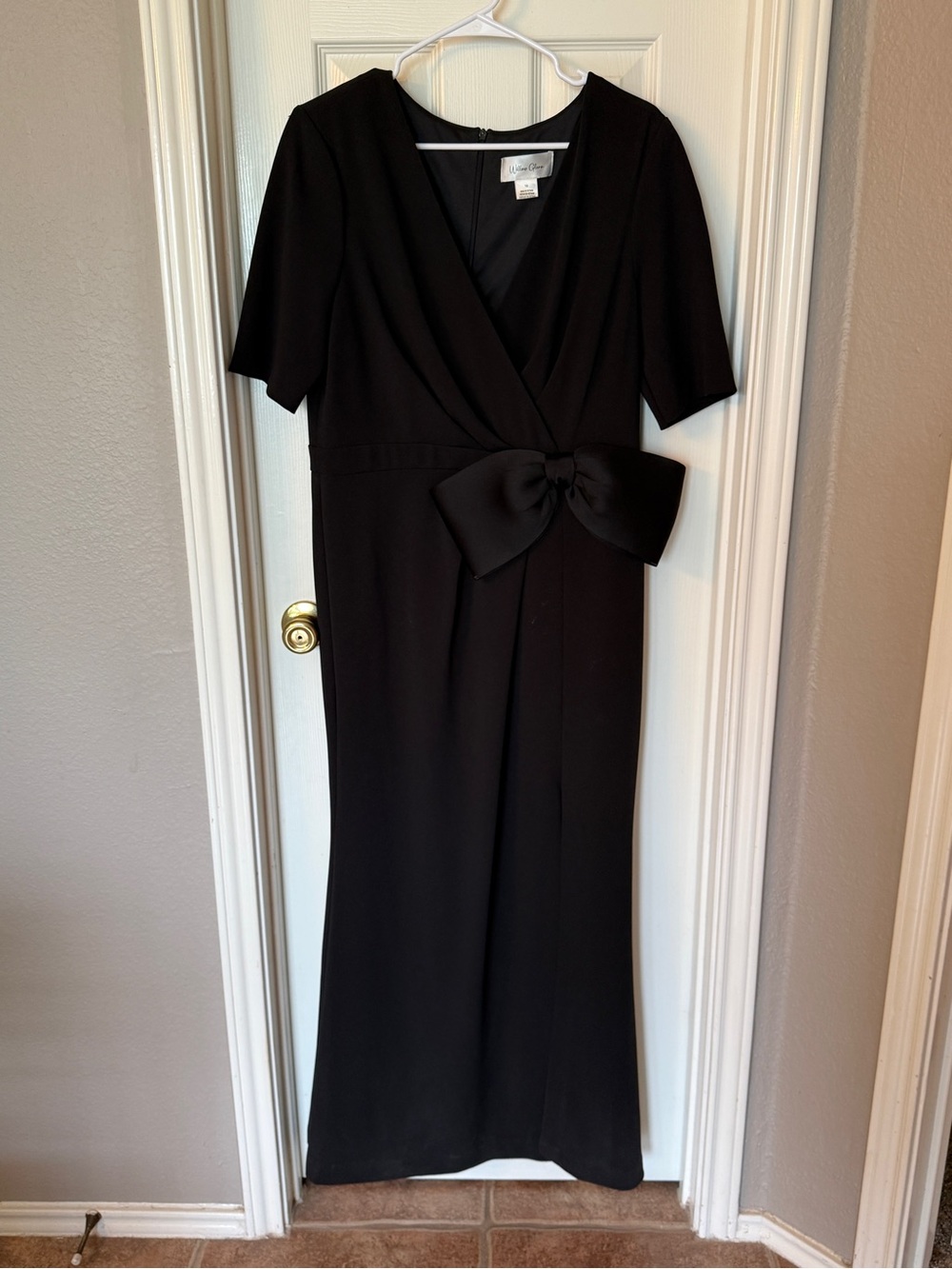 Le Suit Black Maxi Dress with Side Bow